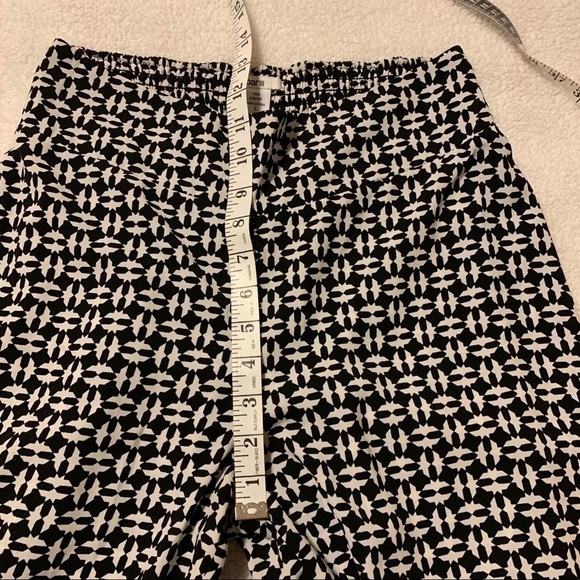 Bar III Wide Leg Brighton Palazzo Pants Black White Geometric - Picture 8 of 10